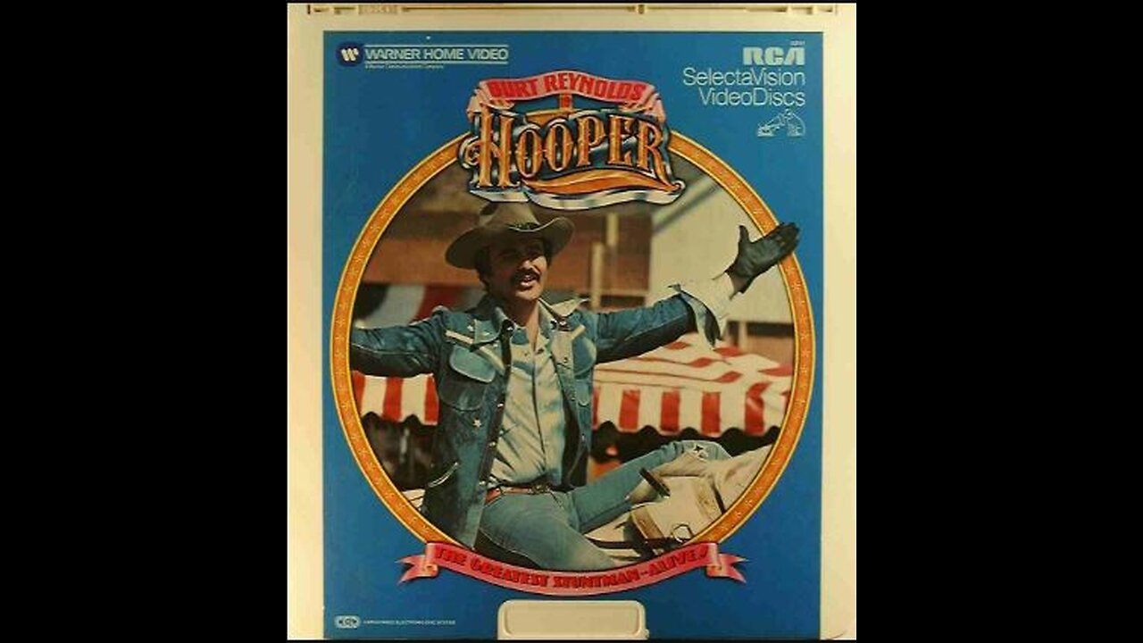 Hooper (1978) Sealed CED Videodisc Unwrapping