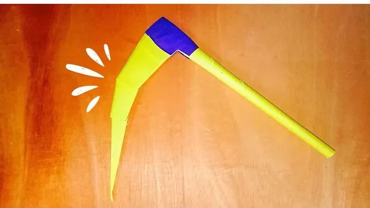 HOW TO MAKE A SCYTHE WEAPON FROM A4 PAPER - DIY - EIRA'S TUBE