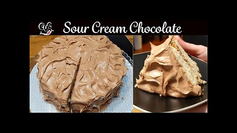 Fluffy Sour Cream Chocolate Buttercream - Baking with Collard Valley Cooks