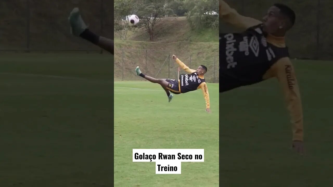 Rwan Seco Marca golaço no Treino do Santos hoje #shorts