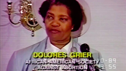 Dr. Dolores Bernadette Grier || "Pro-Life" Women News Conference (1989)