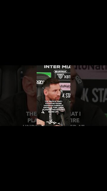 'I don't have any issue on artificial turf. I have played on this pitch my entire life!' | Messi