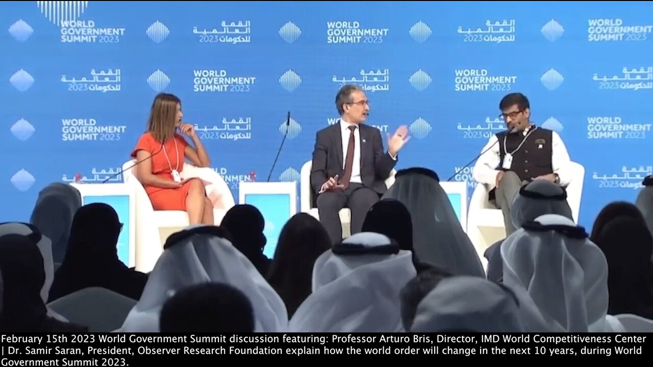 The Great Reset | "How We Are Going to Go Through This Transformation? It Must Be Driven By a Certain Shock." Prof. Arturo Bris, Director, IMD World + "Only a Catastrophe Can Shake Human Kind And Create a Path to Global Governance."