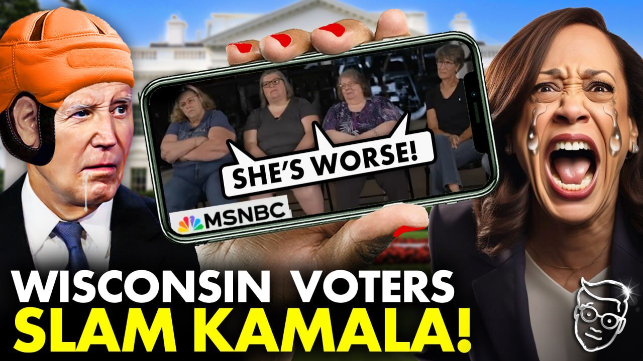 MSNBC PANICS, Tries To CUT FEED as Swing-State Voters DESTROY Kamala On-Air | 'She's An IDIOT'