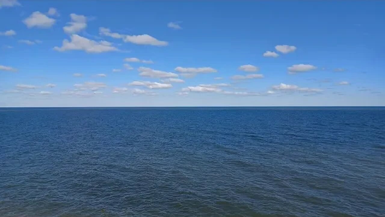 Lake Erie on a Breezy & Cool Day with Beautiful Blue Water ~ August 31, 2023