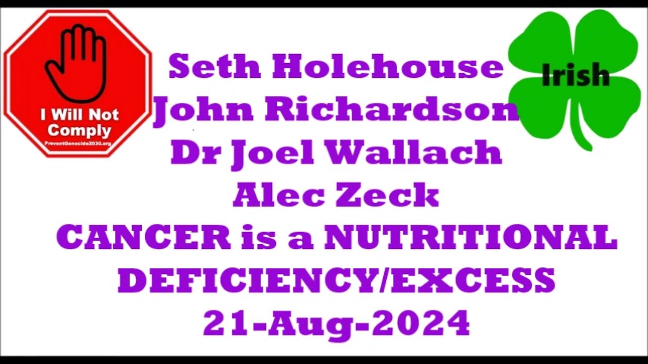 Cancer is a Nutritional Deficiency 21-Aug-2024