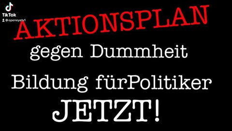 Aktionsplan Bildung für Politiker