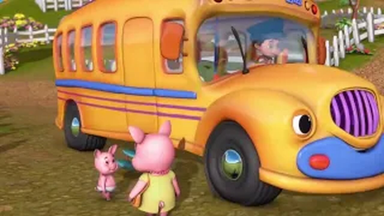 Wheels on the bus | Nursery rhymes