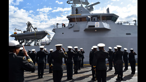 SA Navy christens SAS King Sekhukhune I, the first of three locally-built inshore patrol ships