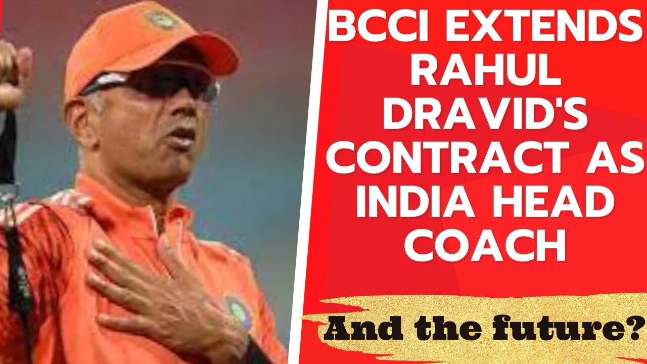 URGENT...BCCI extends Rahul Dravid's contract as India head coach...CRICKET NEWS