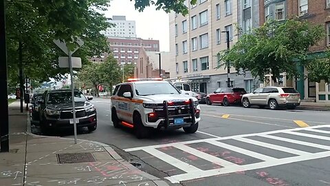 Boston police respond to a domestic disturbance at 1050 Tremont Street