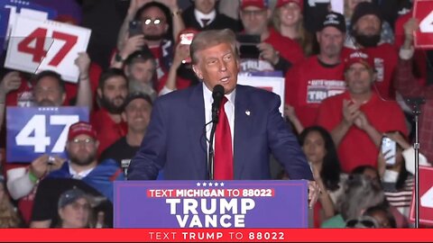 President Trump Holds a Rally in Novi, Michigan