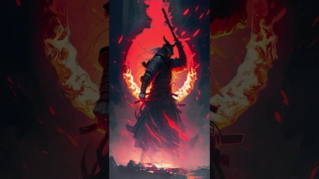 Japan theme 2 #samurai #sword #fire #red #animation #samsungmobile #shortvideo #shorts