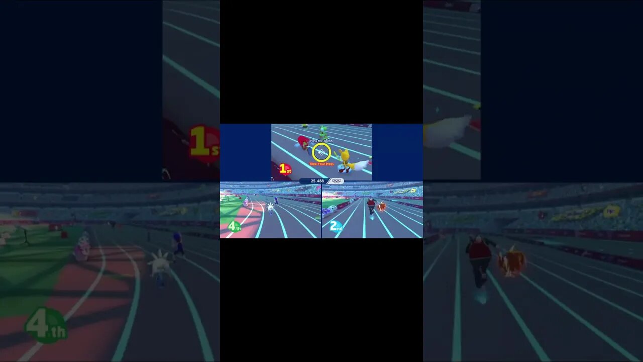 Relay racing three battle