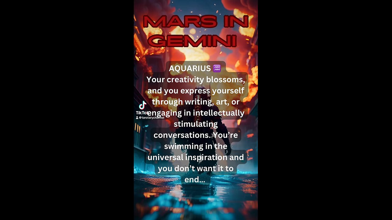 AQUARIUS ♒️ - Mars in Gemini energy and influence #astrology #tarotary #aquarius