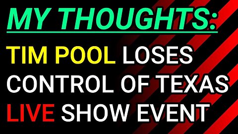 My Thoughts: Tim Pool Lose Control Of Texas Live Show Event