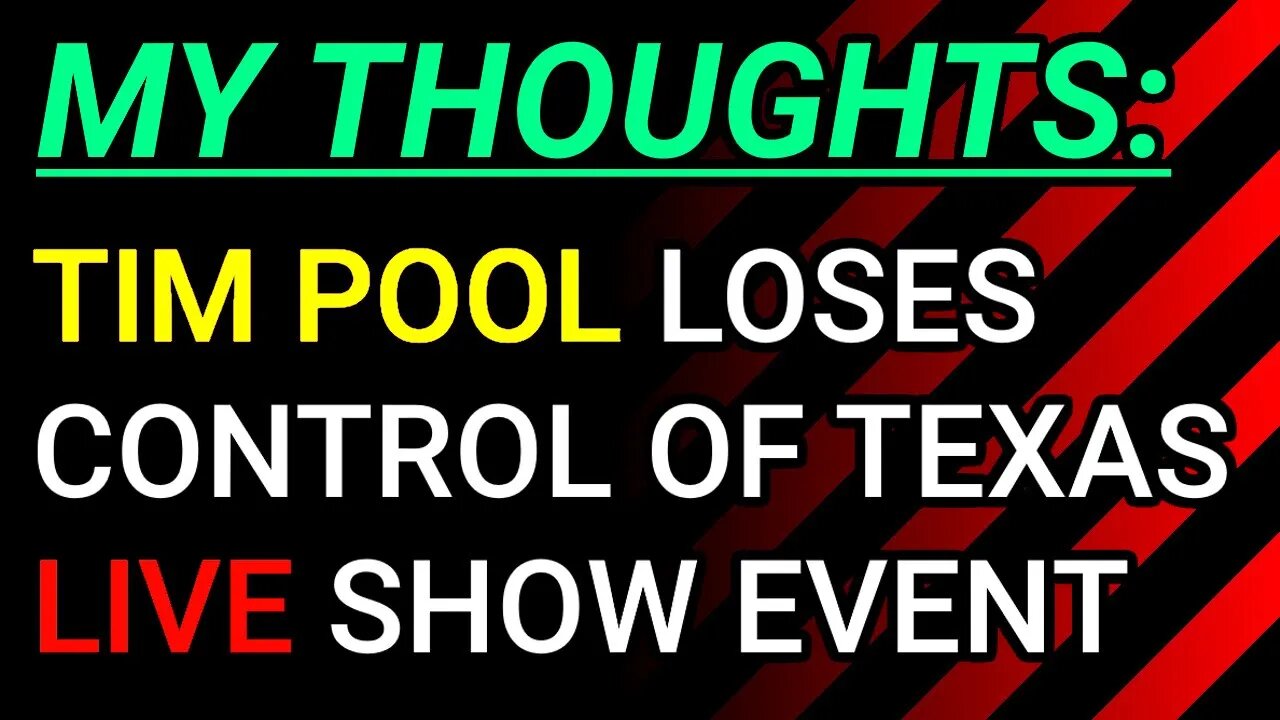 My Thoughts: Tim Pool Lose Control Of Texas Live Show Event