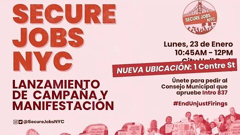 @SecureJobsNYC Rally 1/23/23 @tiffany_caban @CabanD22 @FeliciaSinghNYC @DesisRisingUp #Securejobsnyc