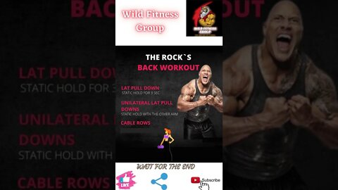 🔥The Rock back workout🔥#shorts🔥#wildfitnessgroup🔥28 march 2022🔥