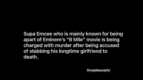 8 Mile Actor “Supa Emcee” Has Been Charged w/h Un-Aliving His Longtime Girlfriend