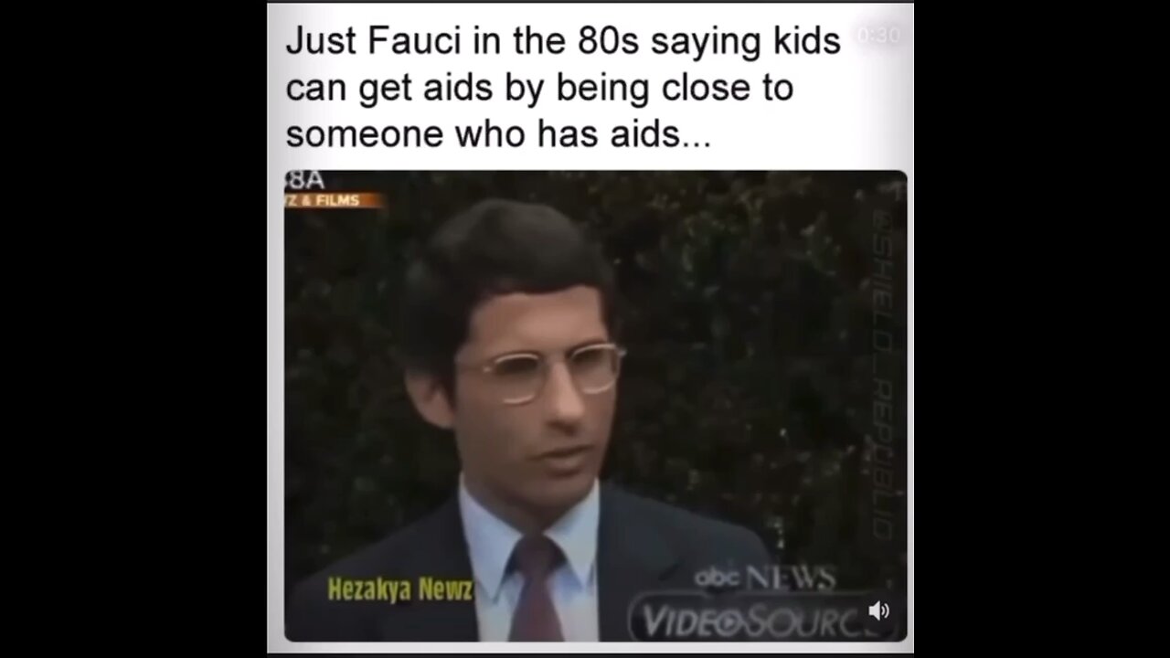 Anthony Fauci in the 80’s remarks about AIDS