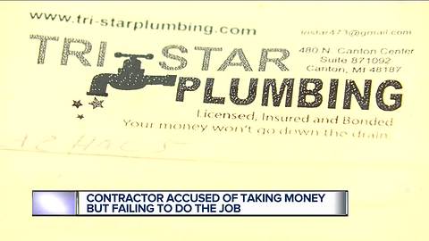 Metro Detroit contractor accused of taking money but failing to do the job