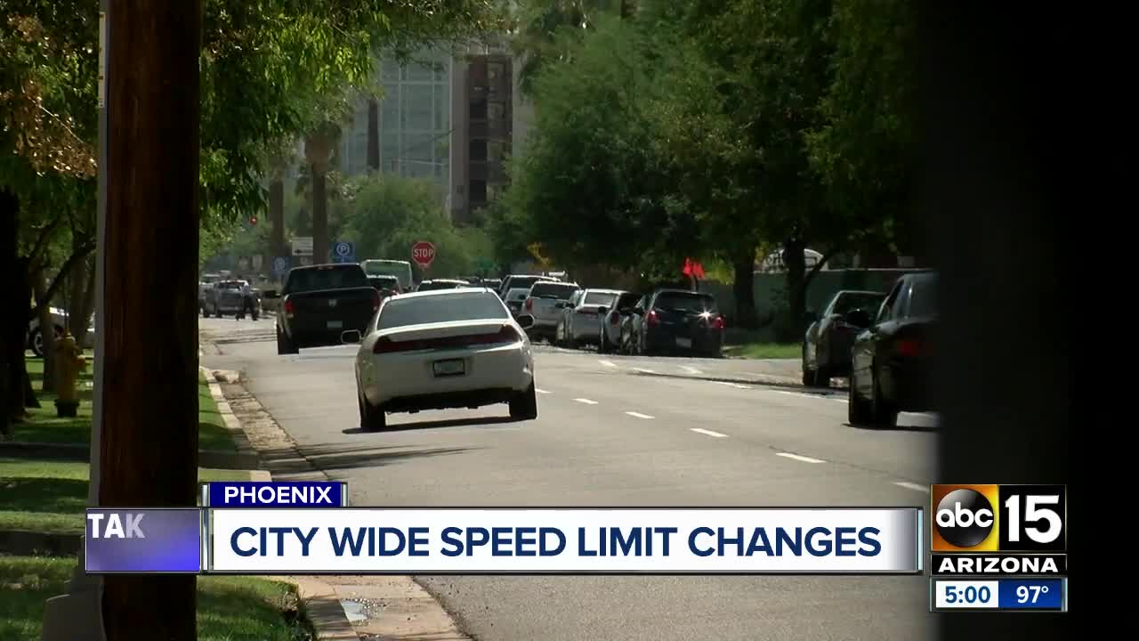 Phoenix roads getting new speed limits