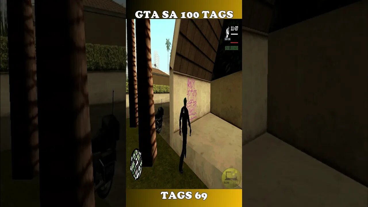 GTA SAN ANDREAS 100 TAGS TAG 69 #shorts #semedissaum #gta