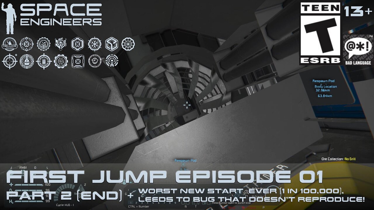 Space Engineers 2024 (First Jump Episode 01) Last part of this Scenario + Bug!