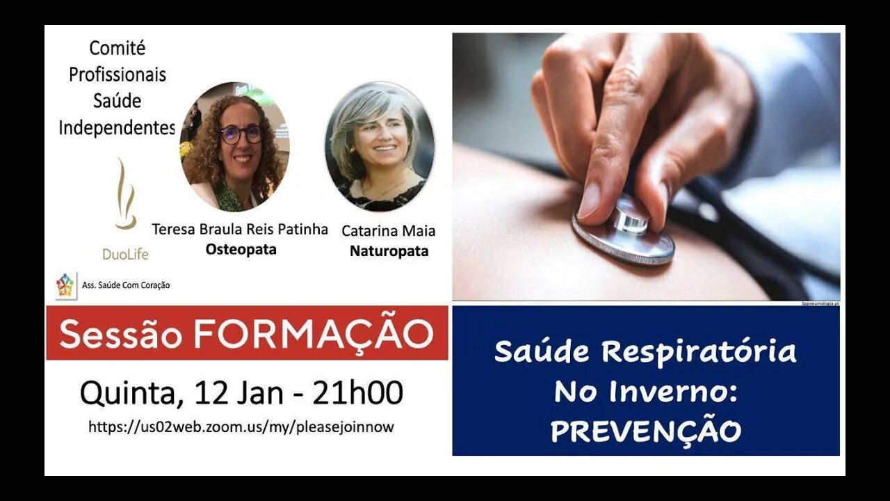 Saude Respiratoria Inverno, prevenção (Formação)