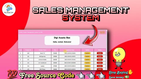 🗃️Products Management System using PHP | Free Source Code😉 | Tamil Explanation