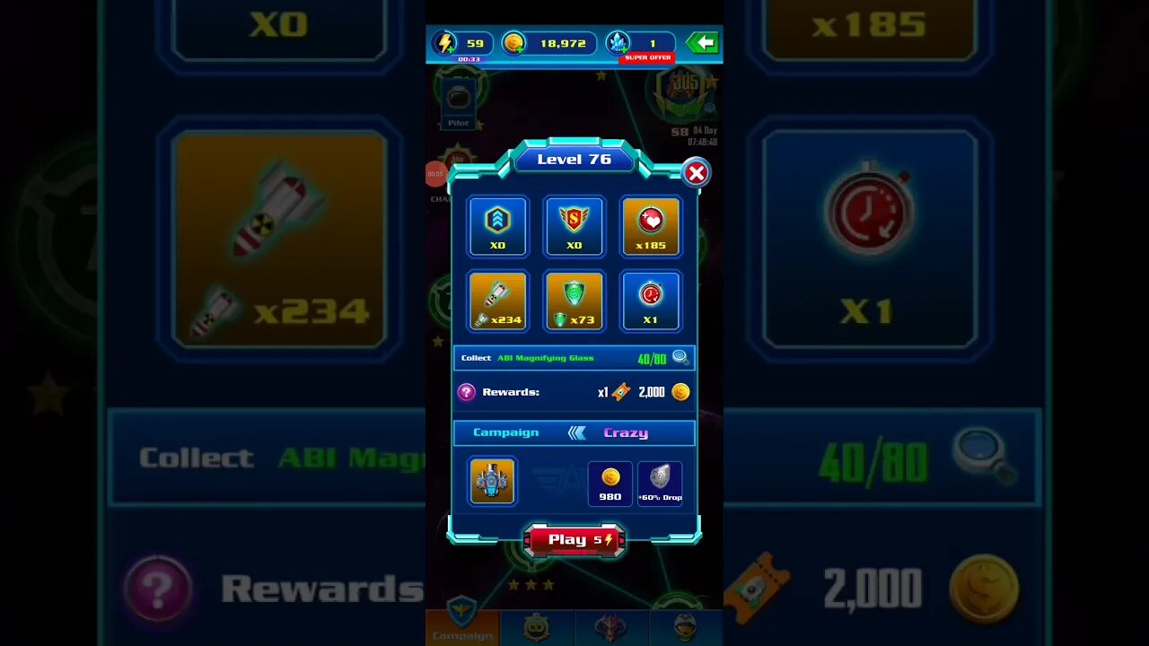 GALAXY ATTACK ALIEN SHOOTER - LEVEL 76 CRAZY