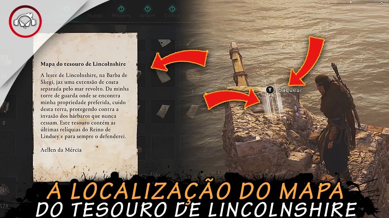 Assassin's creed valhalla, A Localização do mapa do tesouro de Lincolnshire | super dica PT-BR