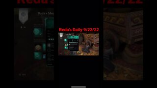 Reda’s Daily 9/22/22