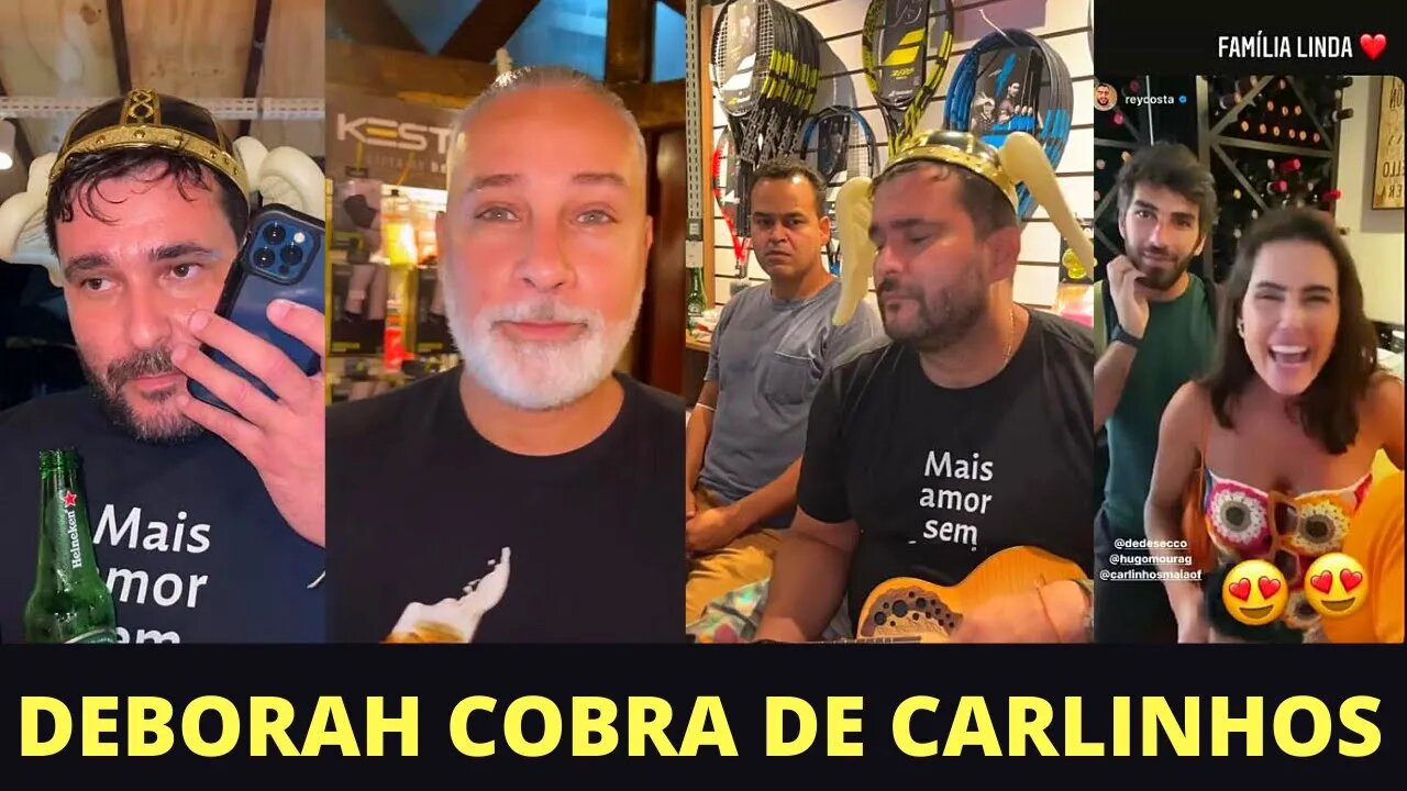 DEBORAH SECCO FALA PRA CARLINHOS MAIA MARCAR UM ENCONTRO COM ELA E BOB ESTRELA DÁ SHOW