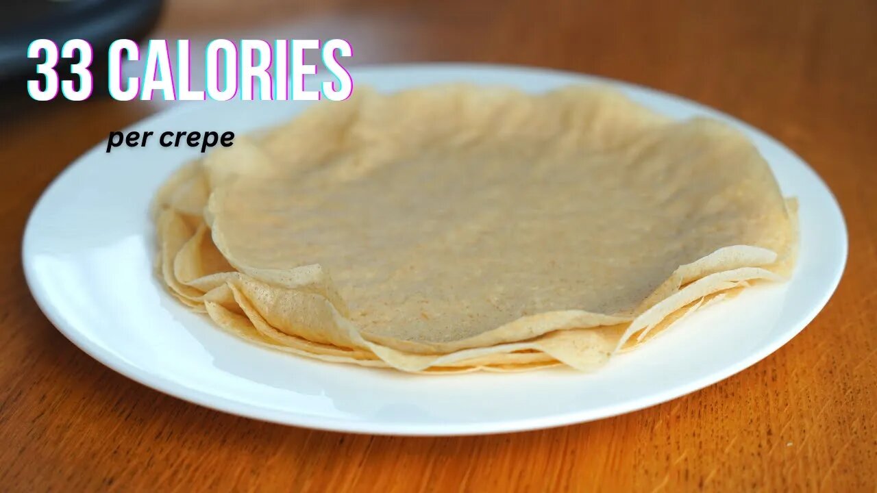 Healthy Make Ahead Breakfast | Oat Crepes - Low Calorie High Protein