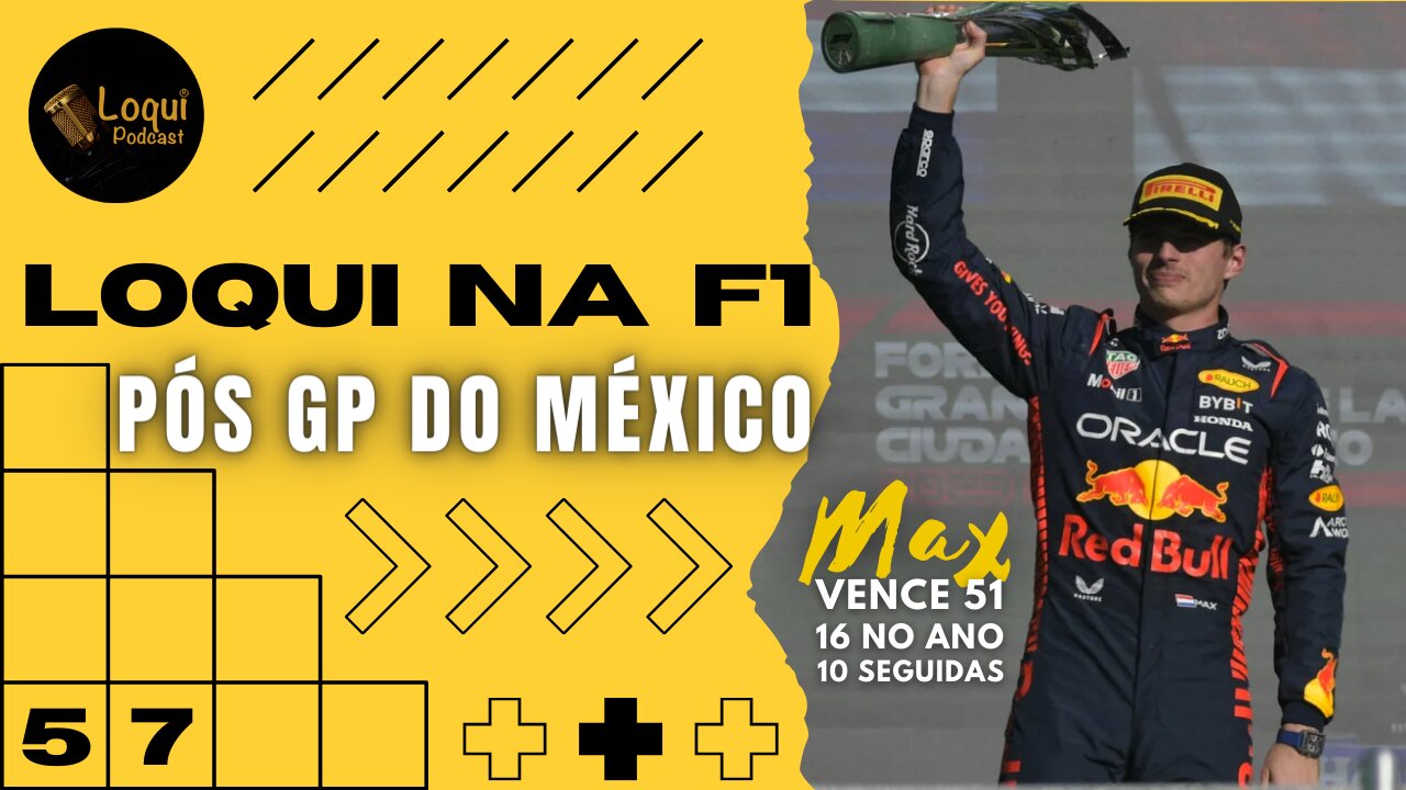 Pós GP do MÉXICO - F1 2023 🏆 Etapa 19/22 🏁 Loqui na F1 - 19 🎙Loqui Podcast #057