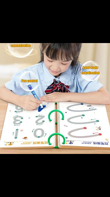 136Page Children Montessori Drawing Toy Pen Control Training