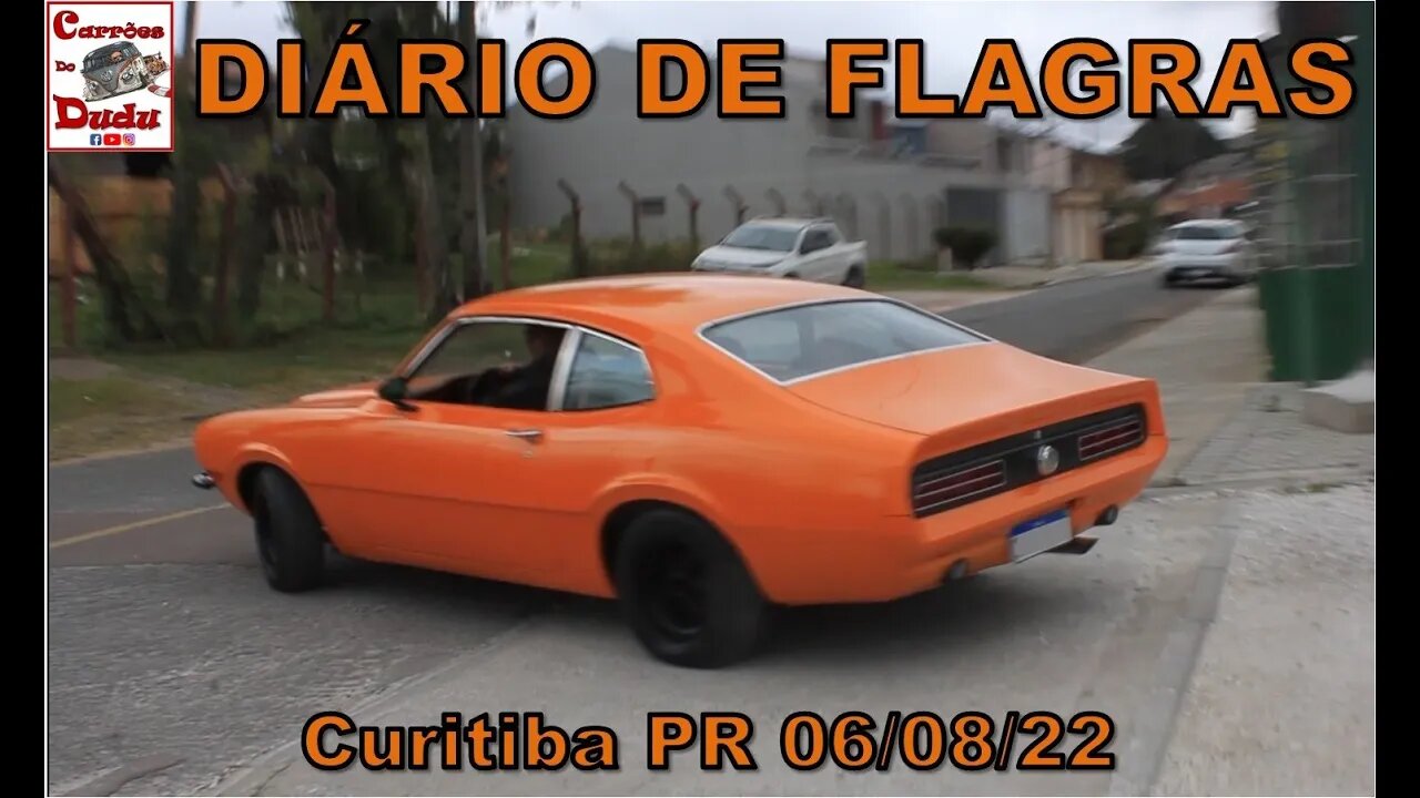 Diário Flagras 06/08/22 Carrões Dudu Ford Maverick Puma GT ROSA Fiat Strada verde estrela Kia Coupe