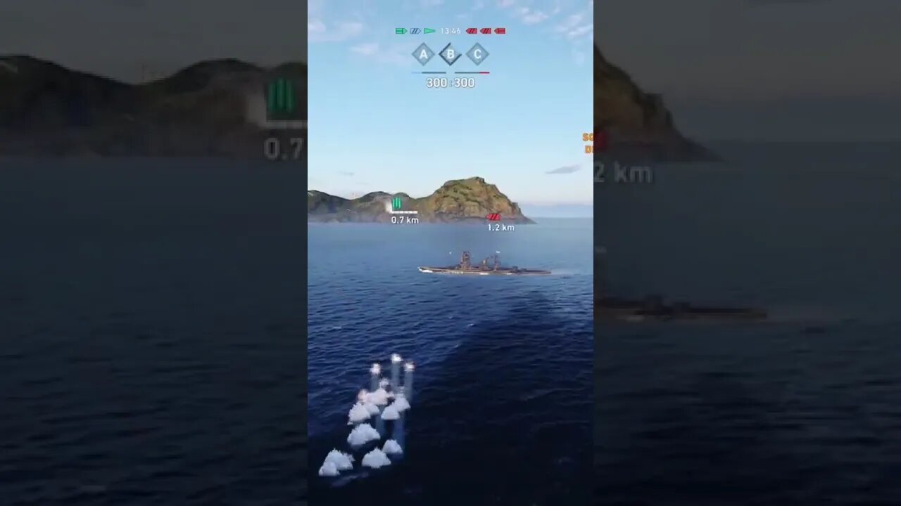 (warship legends) 3 vs 3 started off with 6 torpedo hits