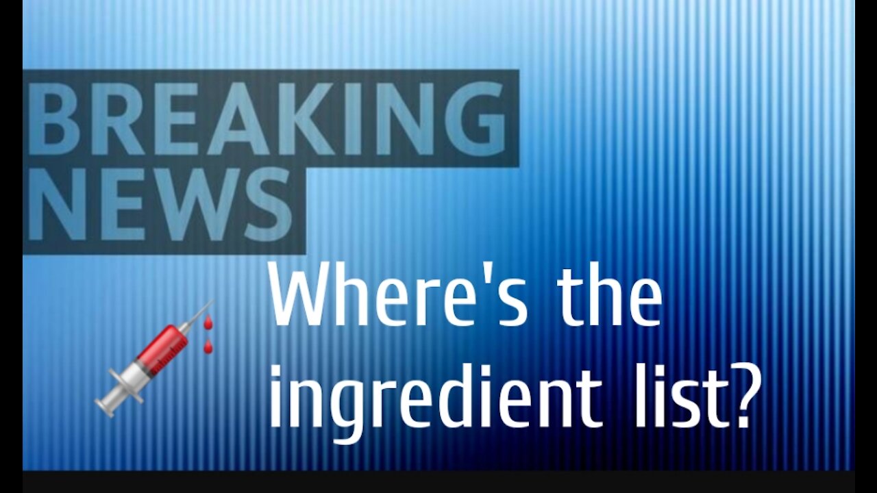 Where's the ingredient List?