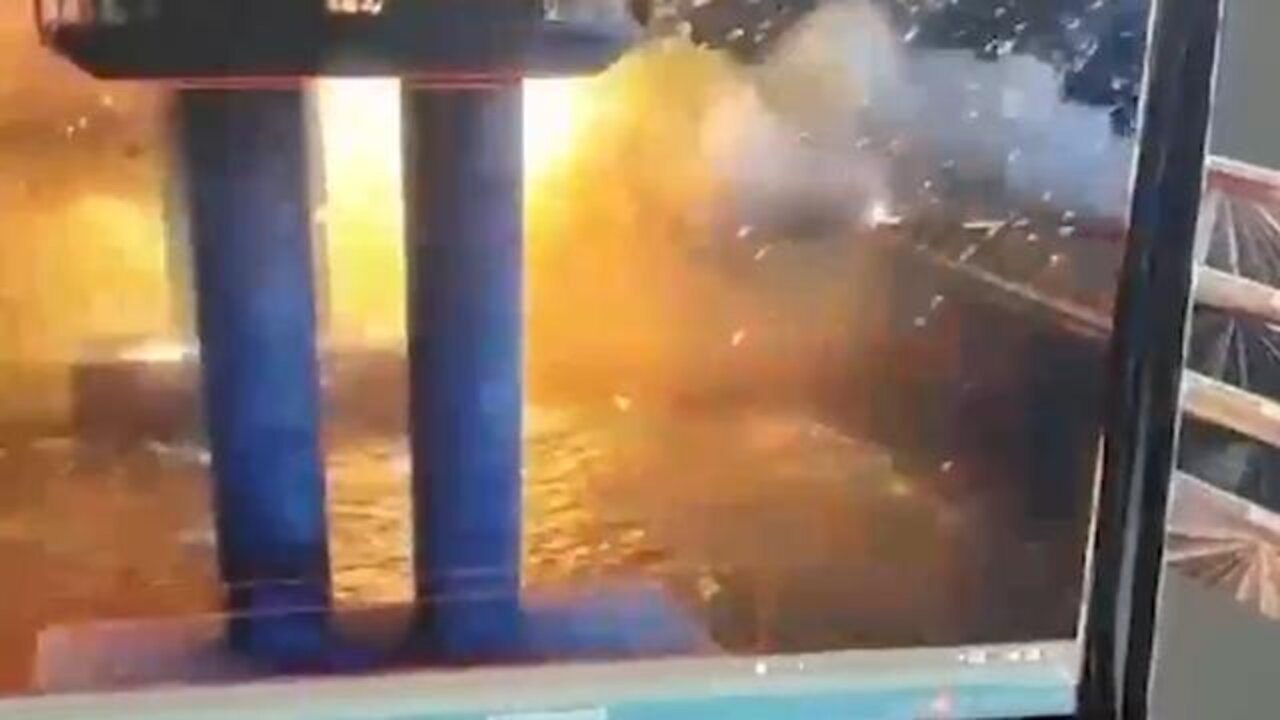 FOOTAGE OF THE TRUCK THAT WAS DETONATED ON THE CRIMEAN BRIDGE