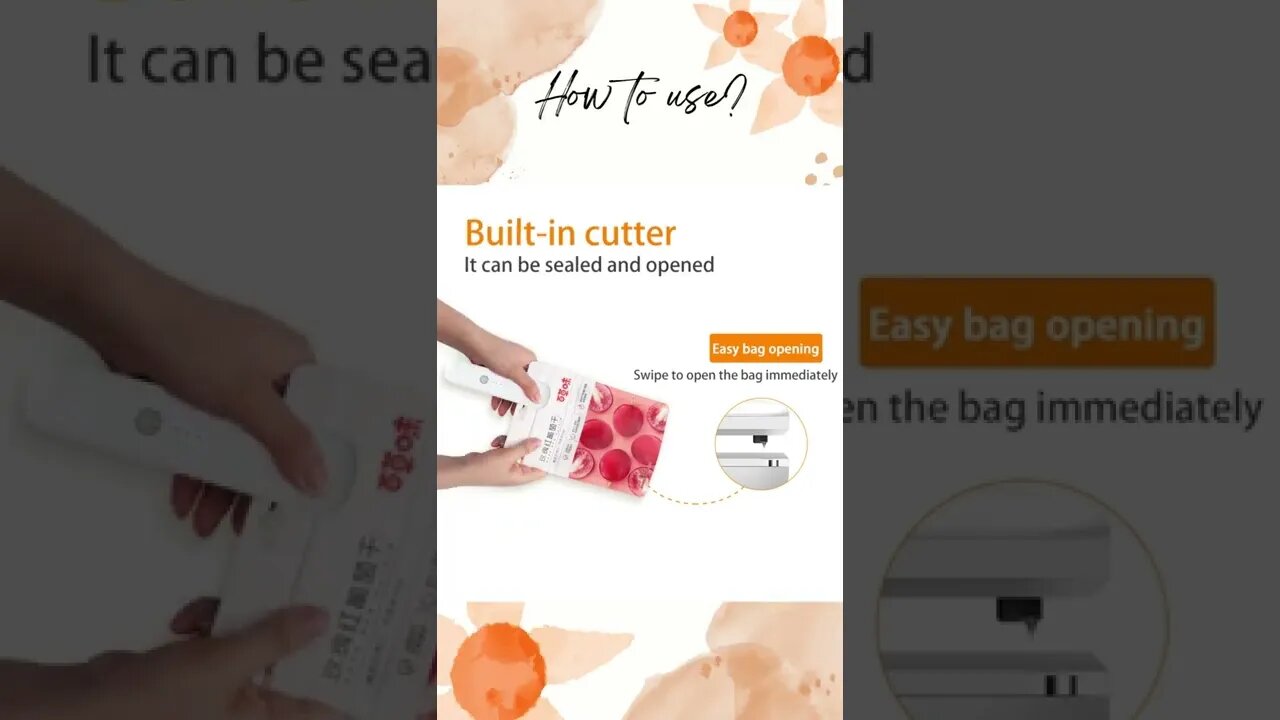 Best Mini Bag Sealer and Cutter | This mini bag sealer will save you from the hassle of messy bags.