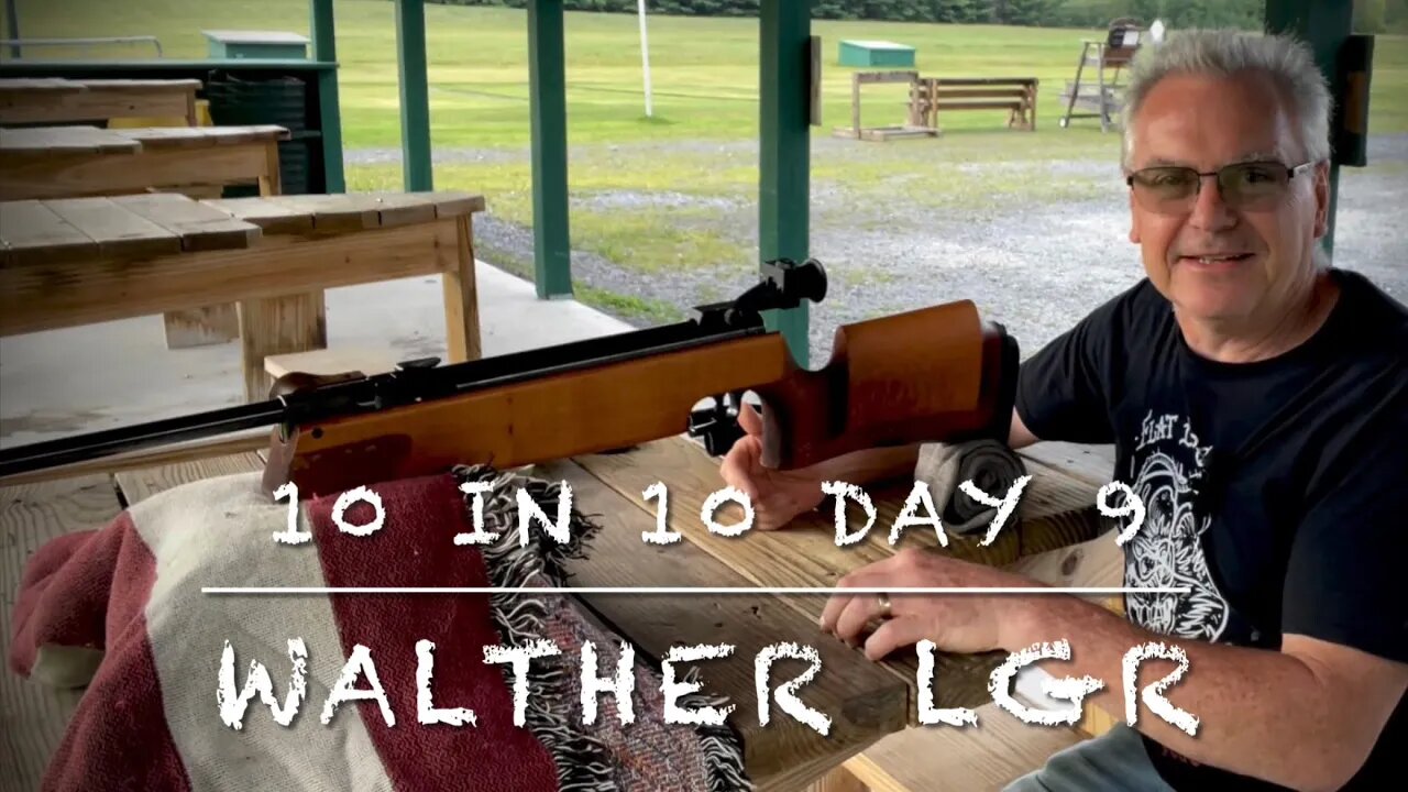 #10gunsin10days2022 day 9 Walther LGR single stroke pneumatic .177 match grade target rifle