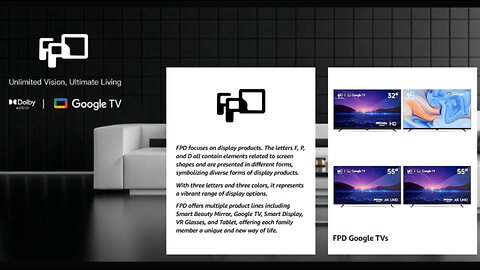 FPD 55 inch Smart TV Google TV 4K UHD with Google Play