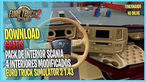 ▶️ETS2 1.43 PACK INTERIOR PERSONALIZADO SCANIA R E S PARA EURO TRUCK SIMULATOR 2