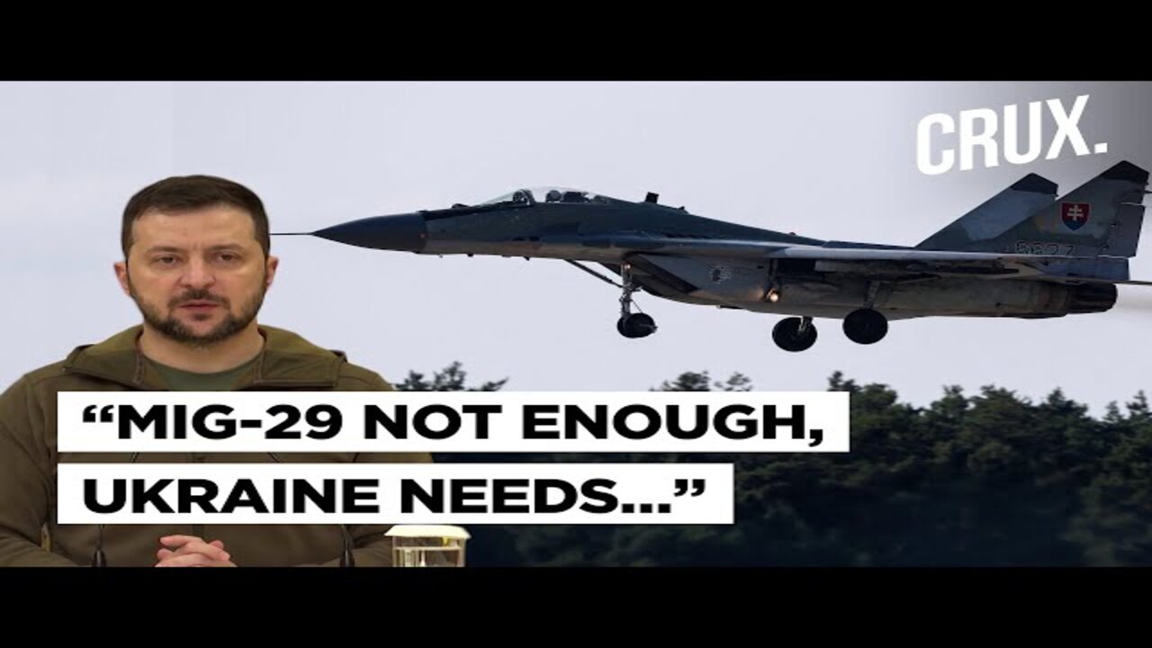 Aircraft from last century.. Ukraine disses MiG 29S Received from Poland urges us to send F16