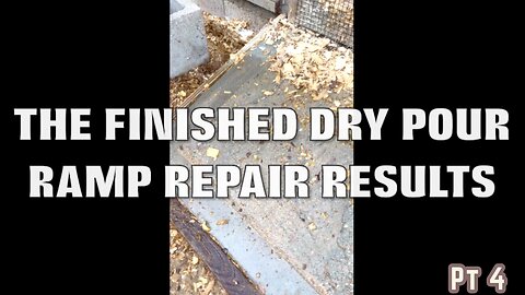 Pt4 Dry pour ramp all done time to see if the dry #concrete stuck 😀 or did it #wash away from #rain😩