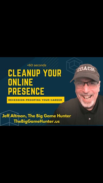 Recession-Proofing Your Career: Cleanup Your Online Presence | JobSearchTV.com