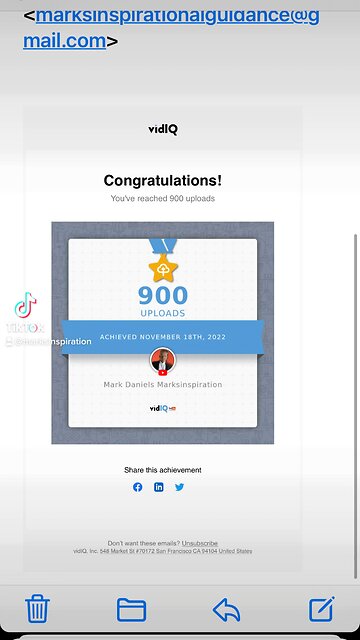 YouTube, Mark Daniels, MarksinspirationPM